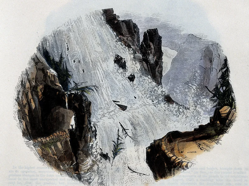1853-Charles Whymper - Cascata